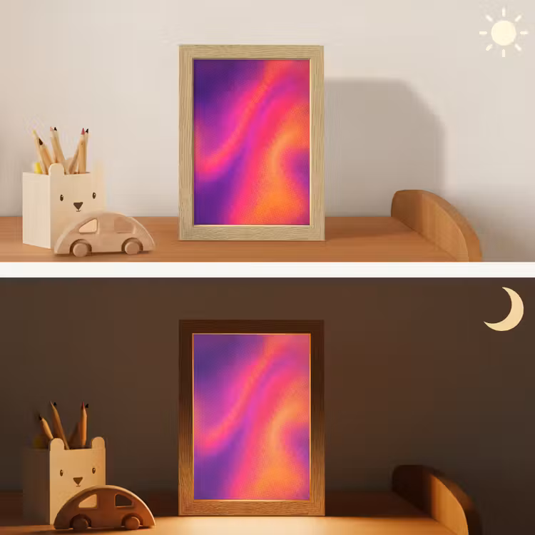 Abstract - Patroon - Kleurverloop Light Box met kabel (Kinderlampje) klein -sfeer3_kind