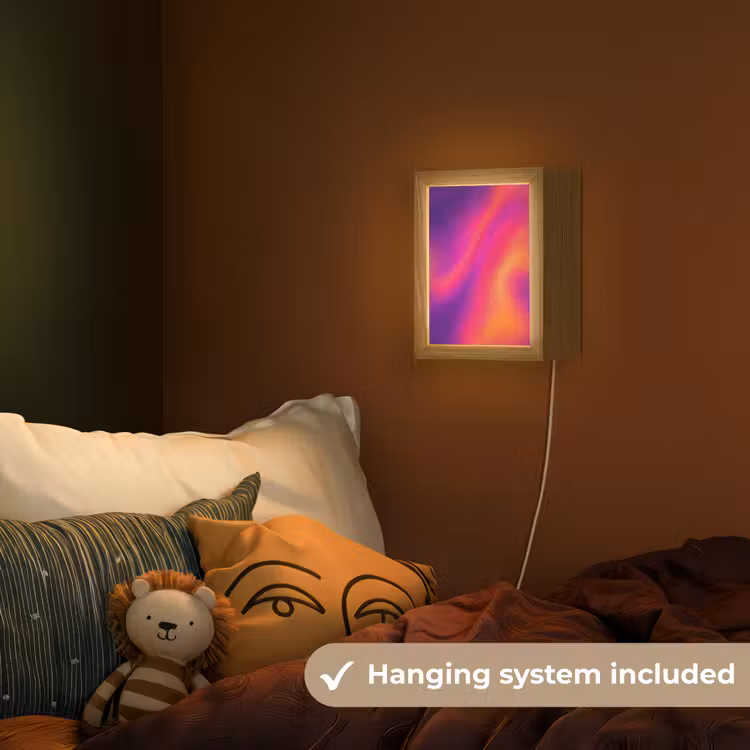 Abstract - Patroon - Kleurverloop Light Box met kabel (Kinderlampje) klein -sfeer5_kind_EN