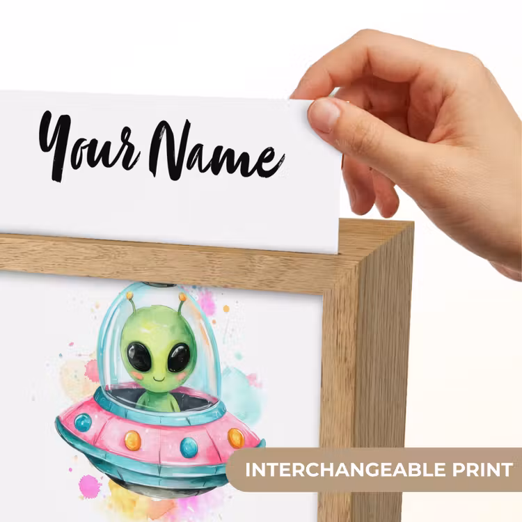 Alien - Ufo - Kleurrijk Light Box met kabel (Kinderlampje) klein -USP_websiteprintEN