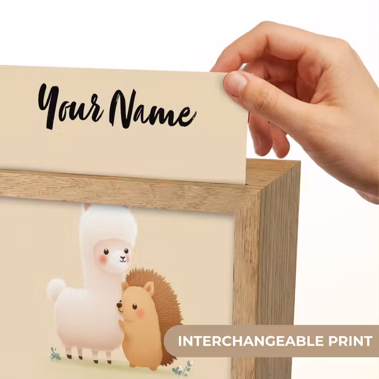 Alpaca - Egel - Bruin - Knuffelen Light Box met kabel (Kinderlampje) klein -USP_websiteprintEN