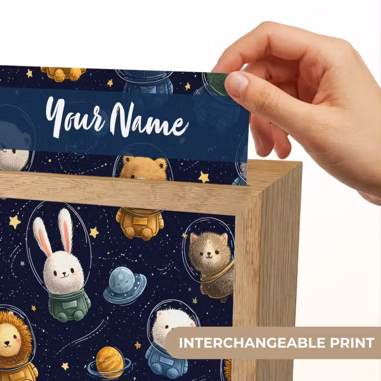 Dieren - Sterrenhemel - Ruimte Light Box met kabel (Kinderlampje) klein -USP_websiteprintEN
