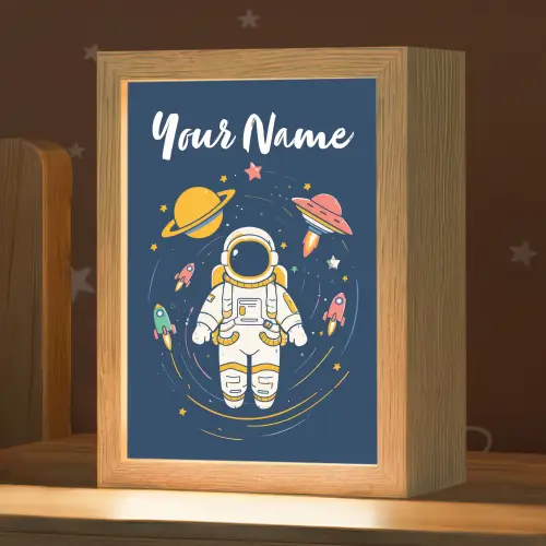 Astronaut - Planeten - Raket Light Box met kabel (Kinderlampje) klein -zzz_3d_website
