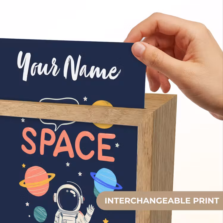 Astronaut - Ruimte - Planeten Light Box met kabel (Kinderlampje) klein -USP_websiteprintEN
