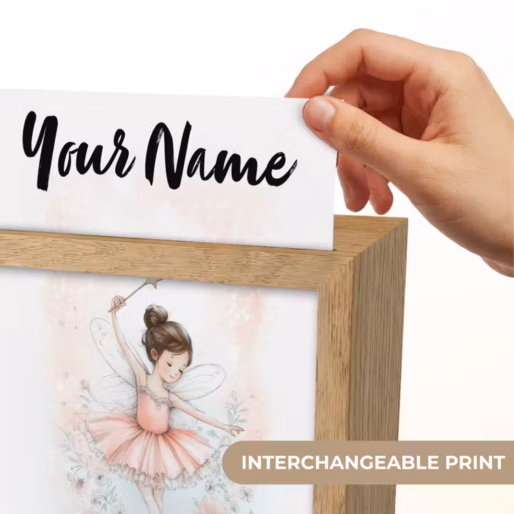 Ballerina - Fee - Roze Light Box met kabel (Kinderlampje) klein -USP_websiteprintEN