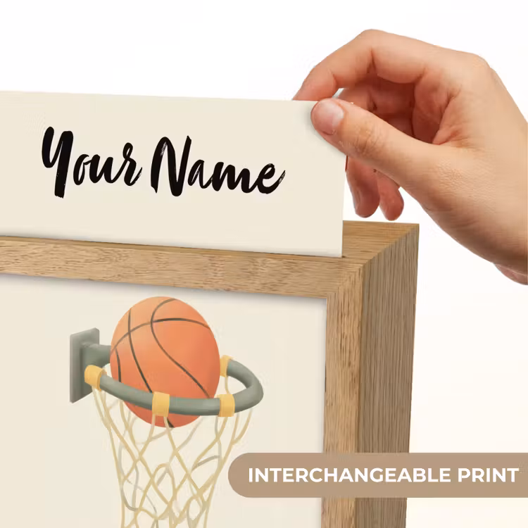 Basketbal - Net - Oranje Light Box met kabel (Kinderlampje) klein -USP_websiteprintEN