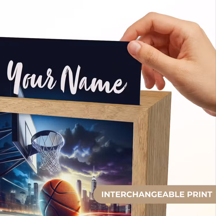Basketbal - Sport  - Basket - Stad Light Box met kabel (Kinderlampje) klein -USP_websiteprintEN