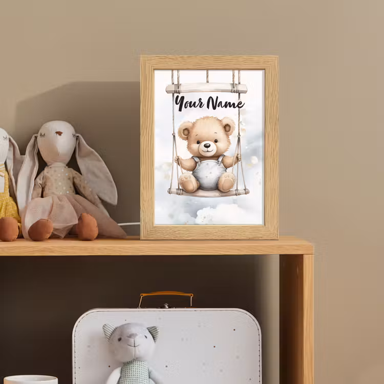 Beer - Baby - Dier - Kinderen Light Box met kabel (Kinderlampje) klein -sfeer2_kind
