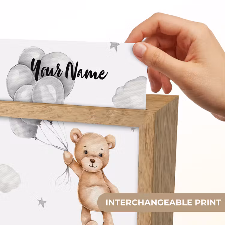 Beer - Ballonen - Sterren - Kinderen Light Box met kabel (Kinderlampje) klein -USP_websiteprintEN