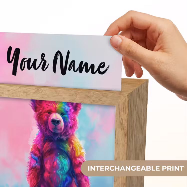 Beer - Kleurrijk - Dier Light Box met kabel (Kinderlampje) klein -USP_websiteprintEN