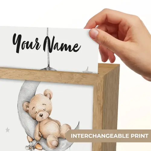 Beer - Maan - Sterren - Kinderen Light Box met kabel (Kinderlampje) klein -USP_websiteprintEN