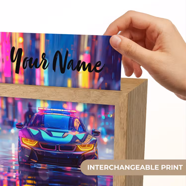 Auto - Politie - Stad - Jongens - Kleurrijk Light Box met kabel (Kinderlampje) klein -USP_websiteprintEN