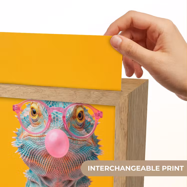 Kameleon - Kauwgom - Kleurrijk Light Box met kabel (Kinderlampje) klein -USP_websiteprintEN