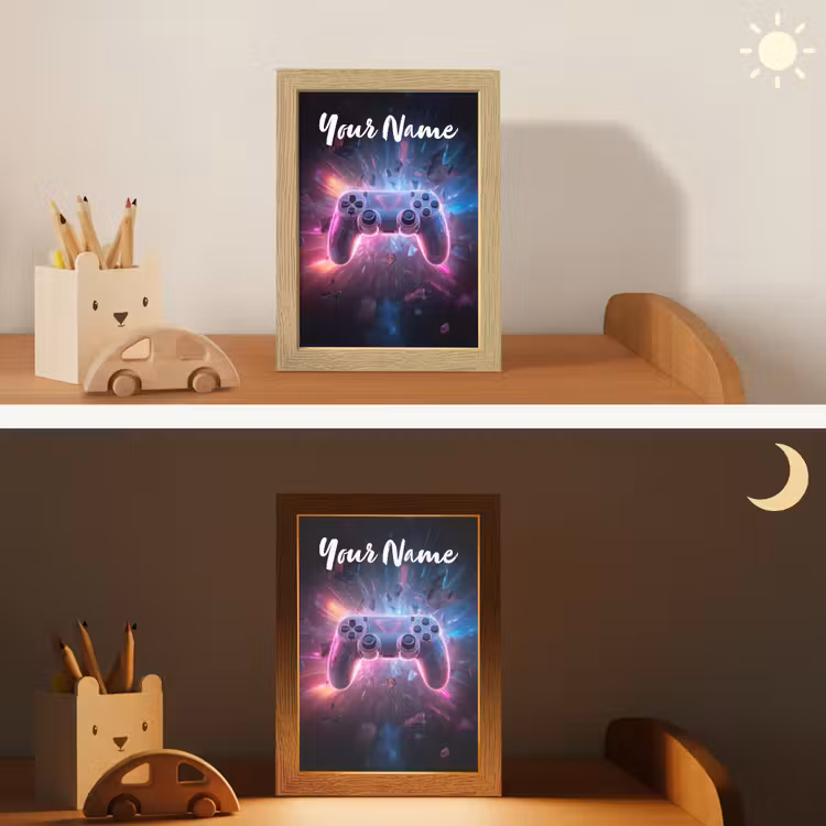 Controller - Neon - Game Light Box met kabel (Kinderlampje) klein -sfeer3_kind