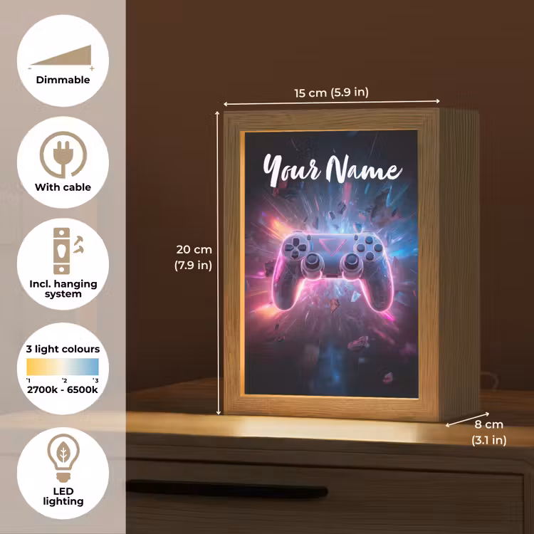 Controller - Neon - Game Light Box met kabel (Kinderlampje) klein -USP_EN