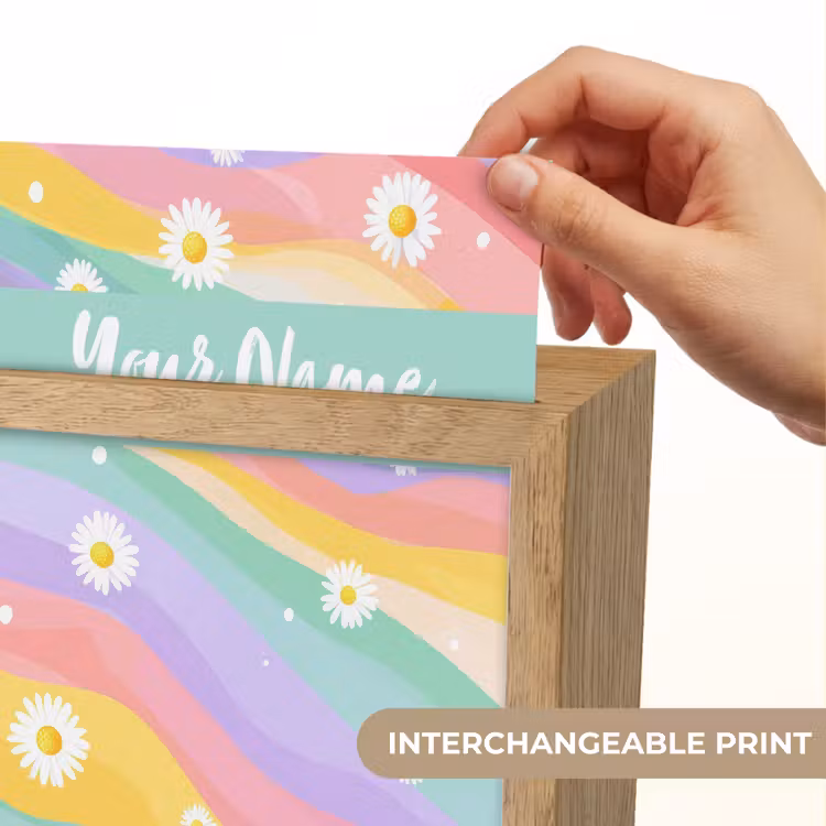 Madeliefjes - Kleurrijk - Pastel Light Box met kabel (Kinderlampje) klein -USP_websiteprintEN