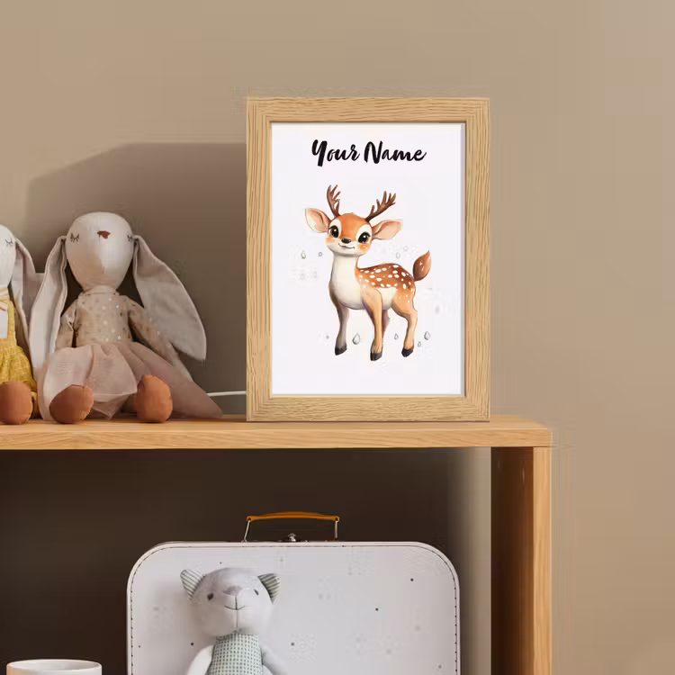 Hert - Dier - Bruin Light Box met kabel (Kinderlampje) klein -sfeer2_kind