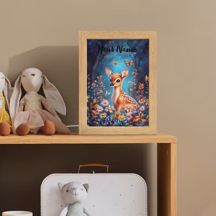 Hert - Magisch - Sprookjesbos Light Box met kabel (Kinderlampje) klein -sfeer2_kind