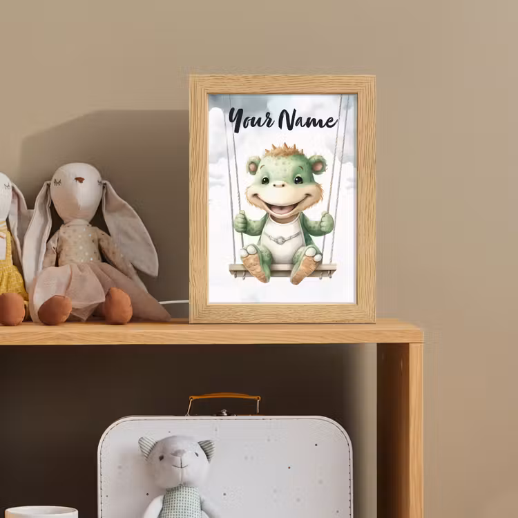 Dino - Baby dier - Kinderen Light Box met kabel (Kinderlampje) klein -sfeer2_kind