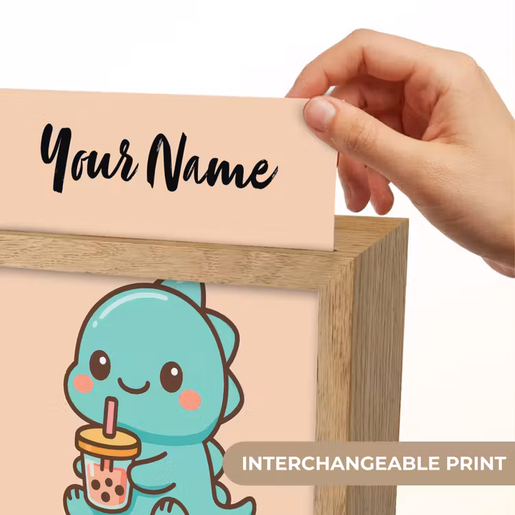 Dino - Boba - Turquoise Light Box met kabel (Kinderlampje) klein -USP_websiteprintEN