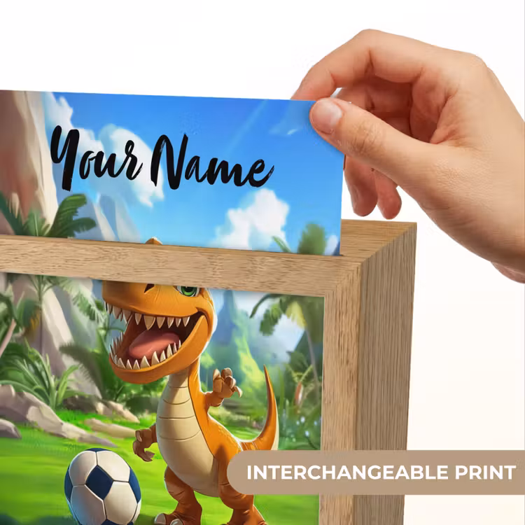 Dino - Voetbal - Groen Light Box met kabel (Kinderlampje) klein -USP_websiteprintEN