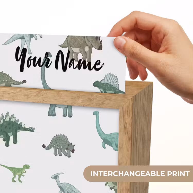 Dino - Groen - Jongens - Dinosaurus - Blauw Light Box met kabel (Kinderlampje) klein -USP_websiteprintEN