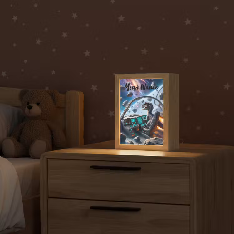 Dino - Ruimte - Jongens Light Box met kabel (Kinderlampje) klein -sfeer1_kind