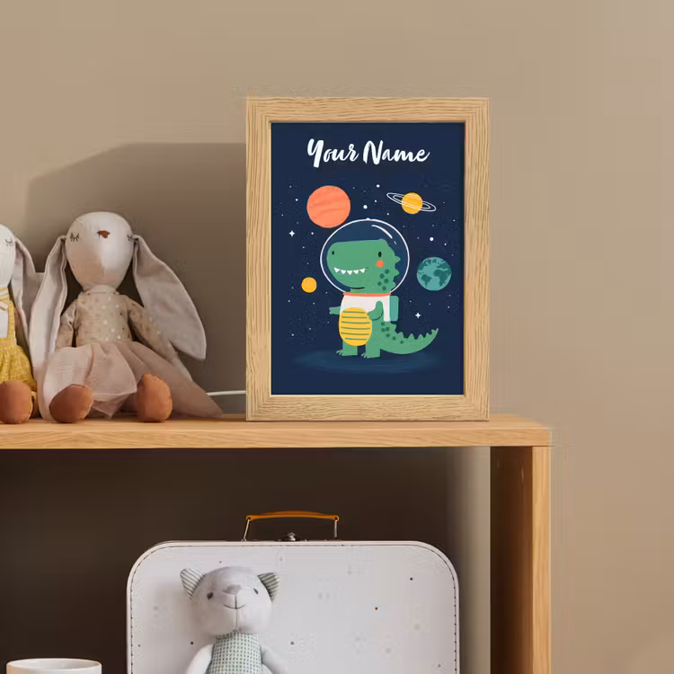 Dino - Ruimtepak - Planeten Light Box met kabel (Kinderlampje) klein -sfeer2_kind