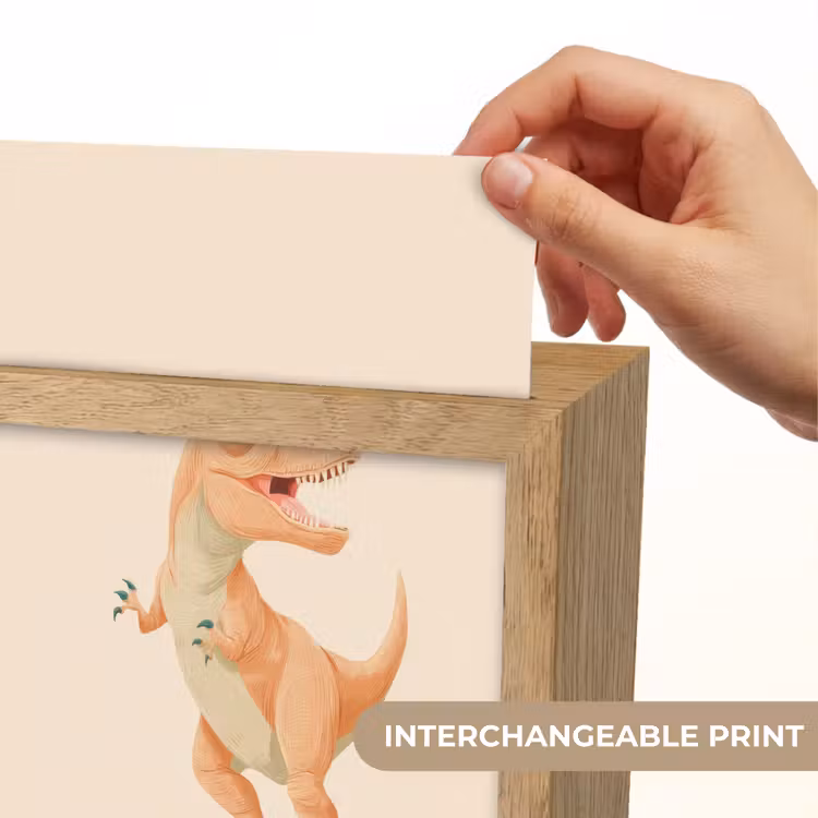Dino - T-Rex - Oranje Light Box met kabel (Kinderlampje) klein -USP_websiteprintEN