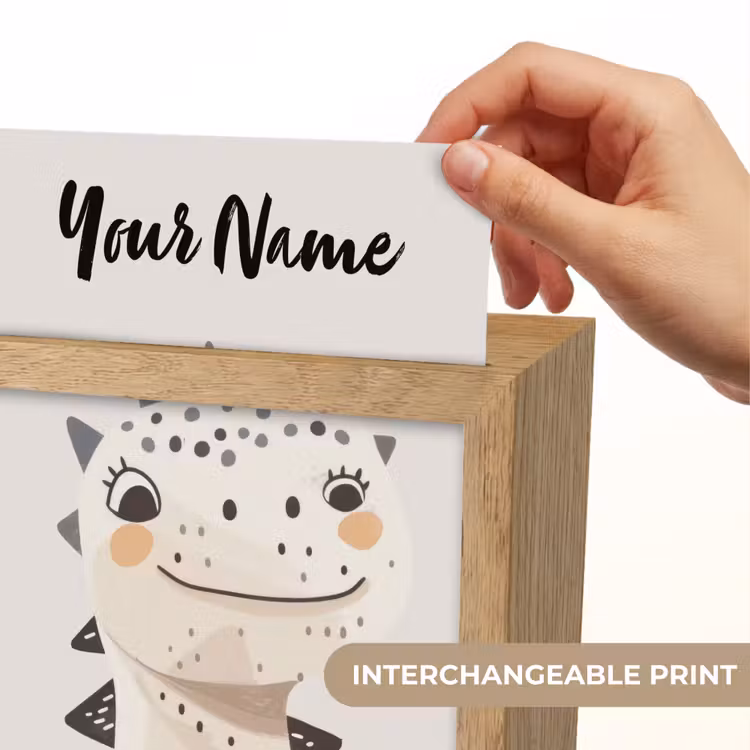 Dinosaurus - Pastel kleuren Light Box met kabel (Kinderlampje) klein -USP_websiteprintEN
