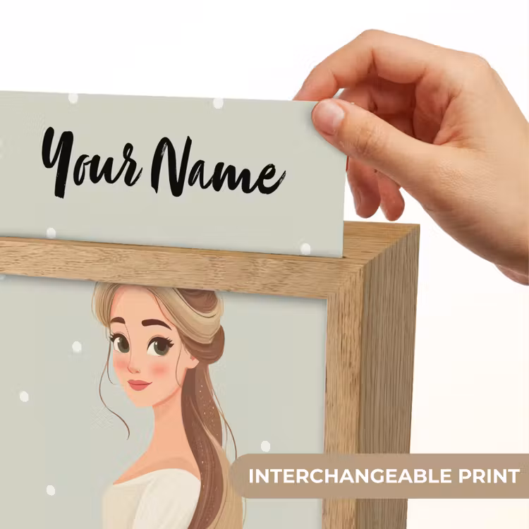 Stippen - Prinses - Kroon - Haar Light Box met kabel (Kinderlampje) klein -USP_websiteprintEN
