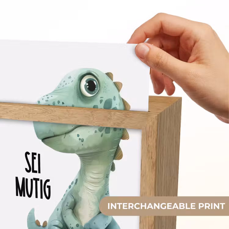 Draak - Wees moedig - Quote Light Box met kabel (Kinderlampje) klein -USP_websiteprintEN