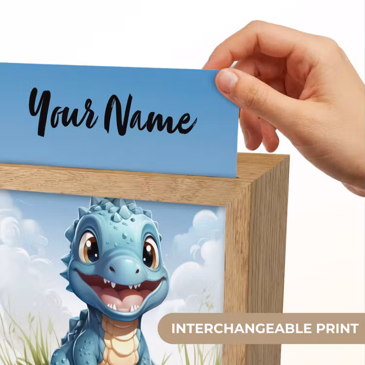 Draak - Blauw - Jongens - Kinderen Light Box met kabel (Kinderlampje) klein -USP_websiteprintEN