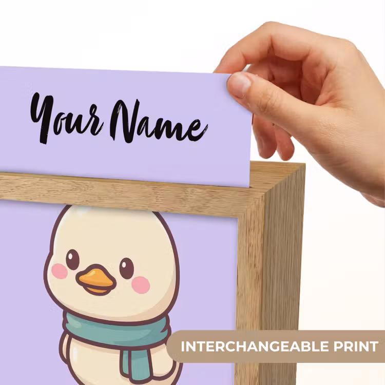 Eend - Paars - Sjaal Light Box met kabel (Kinderlampje) klein -USP_websiteprintEN