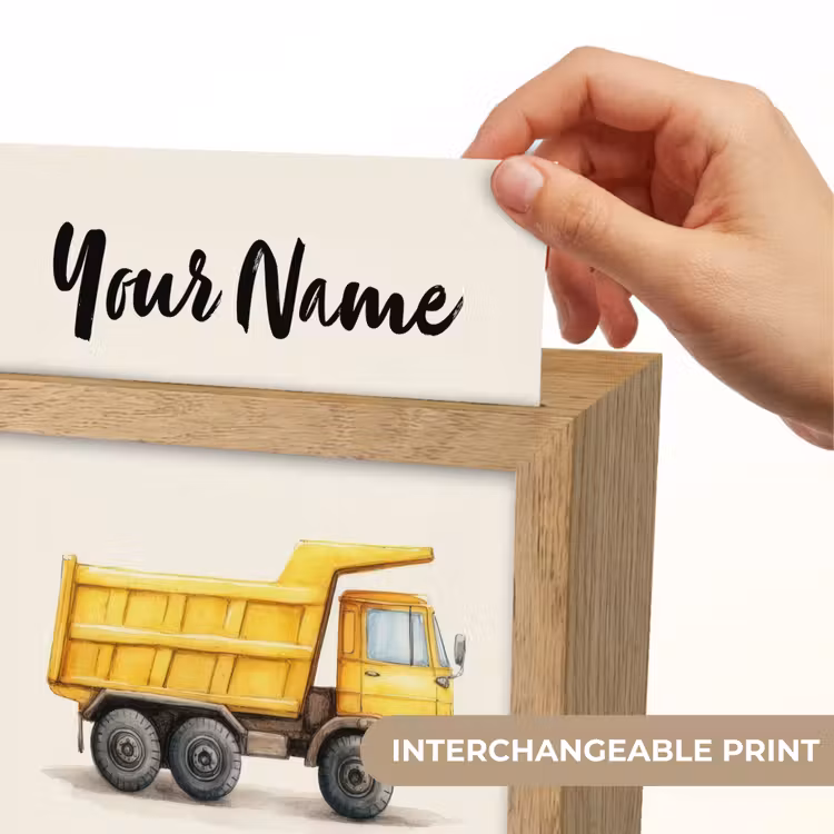 Kiepwagen - Getekend - Geel Light Box met kabel (Kinderlampje) klein -USP_websiteprintEN