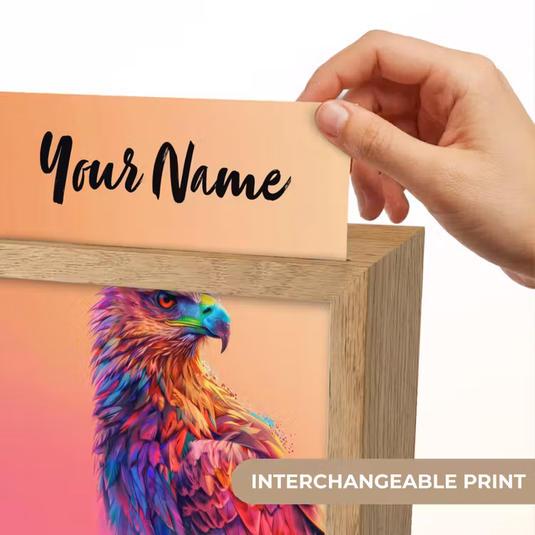 Arend - Vogel - Kleurrijk - Dier Light Box met kabel (Kinderlampje) klein -USP_websiteprintEN