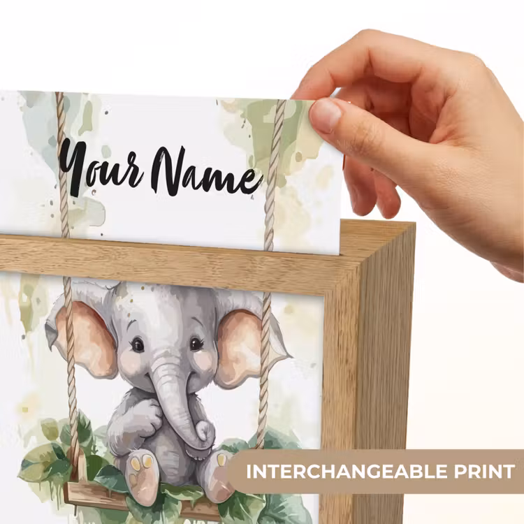 Olifant - Dier - Kinderen - Jungle Light Box met kabel (Kinderlampje) klein -USP_websiteprintEN