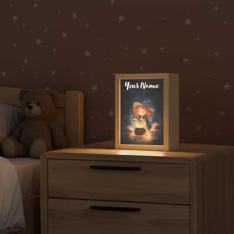 Tovenares - Meisje - Boeken - Toveren Light Box met kabel (Kinderlampje) klein -sfeer1_kind