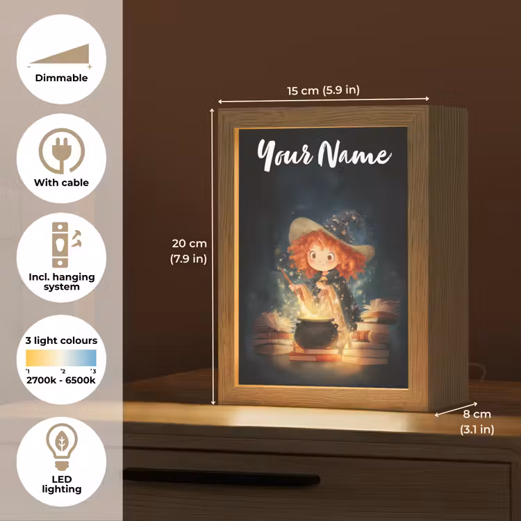 Tovenares - Meisje - Boeken - Toveren Light Box met kabel (Kinderlampje) klein -USP_EN