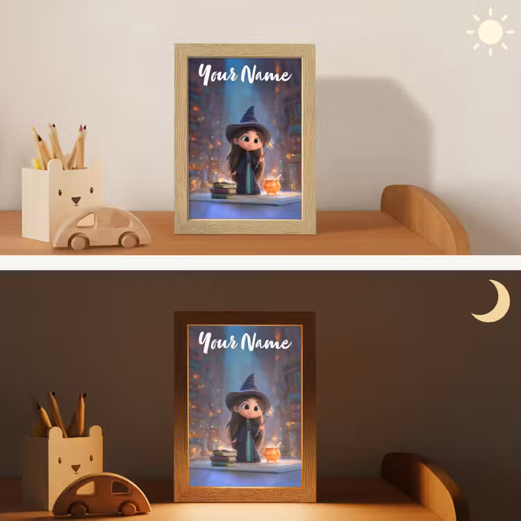 Tovenares - Magie - Toverstaf - Sterren Light Box met kabel (Kinderlampje) klein -sfeer3_kind