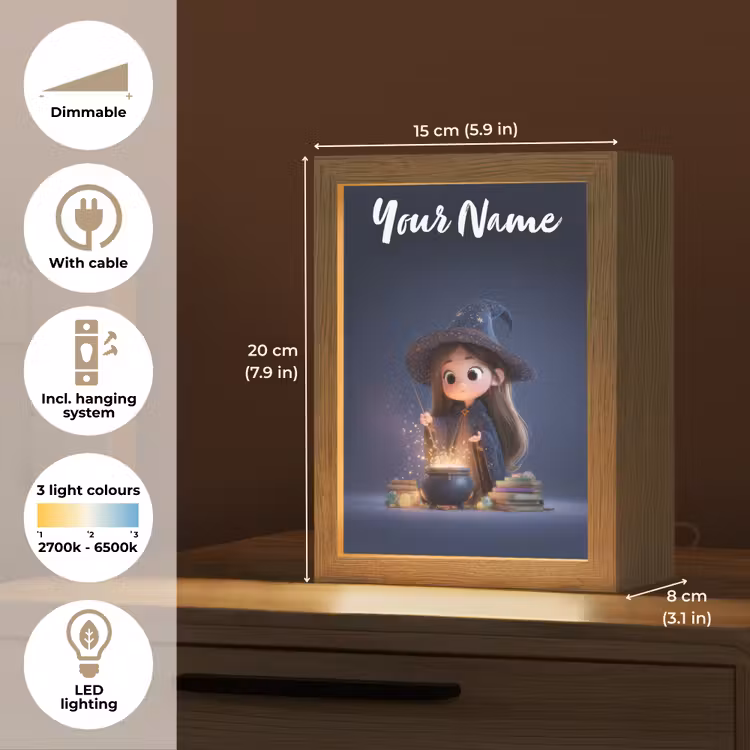 Tovenares - Magisch - Blauw - Toveren Light Box met kabel (Kinderlampje) klein -USP_EN