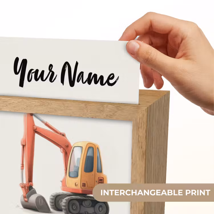 Graafmachine - Getekend - Oranje Light Box met kabel (Kinderlampje) klein -USP_websiteprintEN