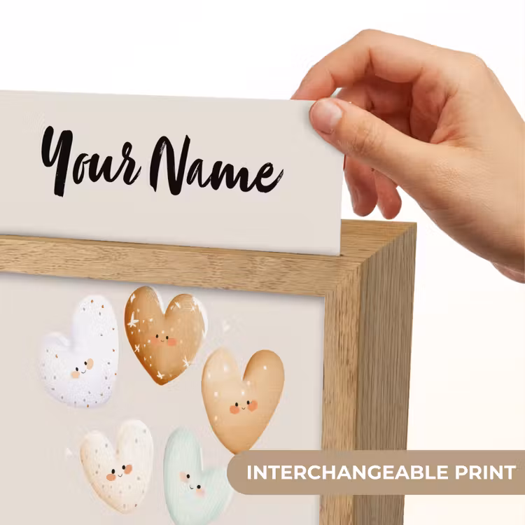Gezichtjes - Hartjes - Pasteltinten - Sterretjes Light Box met kabel (Kinderlampje) klein -USP_websiteprintEN