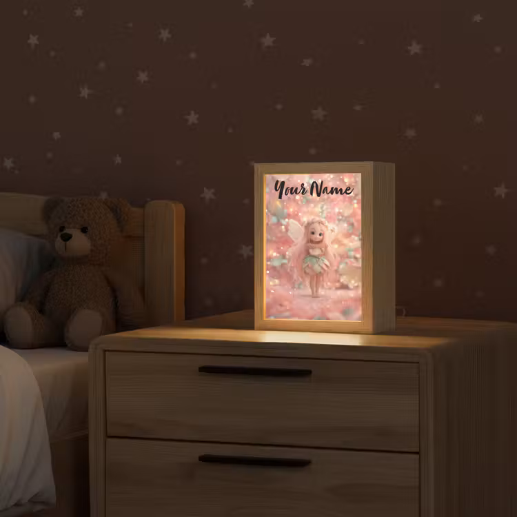 Fee - Bloemen - Roze Light Box met kabel (Kinderlampje) klein -sfeer1_kind
