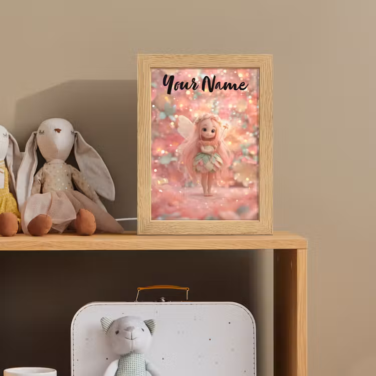 Fee - Bloemen - Roze Light Box met kabel (Kinderlampje) klein -sfeer2_kind
