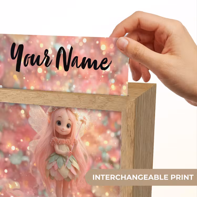 Fee - Bloemen - Roze Light Box met kabel (Kinderlampje) klein -USP_websiteprintEN