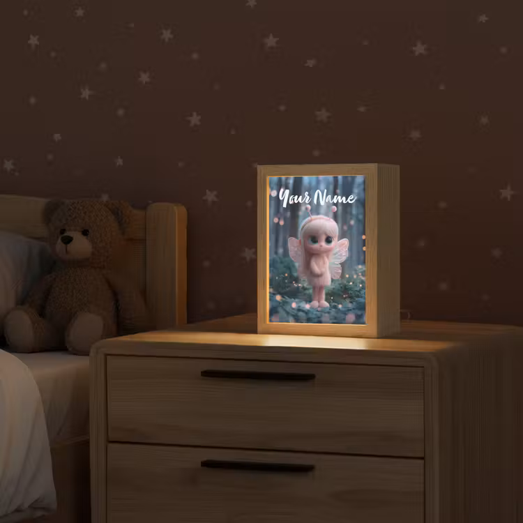 Fairy - Bos - Glitters Light Box met kabel (Kinderlampje) klein -sfeer1_kind
