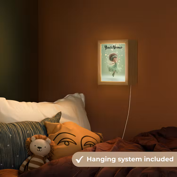 Fee - Groen - Sprookje - Sterren Light Box met kabel (Kinderlampje) klein -sfeer5_kind_EN