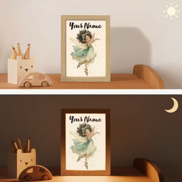 Fee - Groen - Magie Light Box met kabel (Kinderlampje) klein -sfeer3_kind