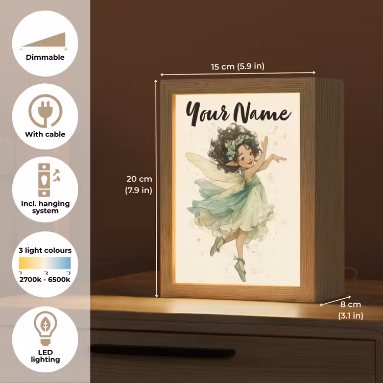 Fee - Groen - Magie Light Box met kabel (Kinderlampje) klein -USP_EN