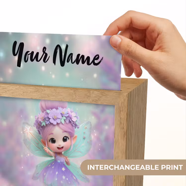 Fee - Paars - Sprookje Light Box met kabel (Kinderlampje) klein -USP_websiteprintEN